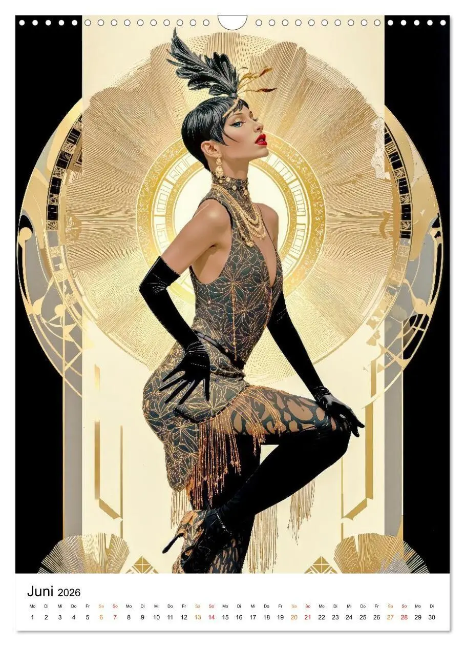 Bild: 9783516736557 | Art Deco - Glamour, Geometrie und Goldstaub (Wandkalender 2026 DIN...
