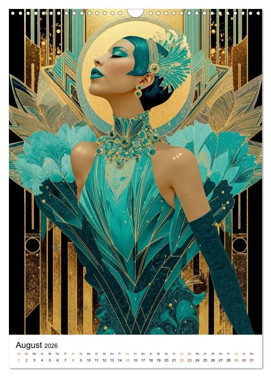Bild: 9783516736557 | Art Deco - Glamour, Geometrie und Goldstaub (Wandkalender 2026 DIN...