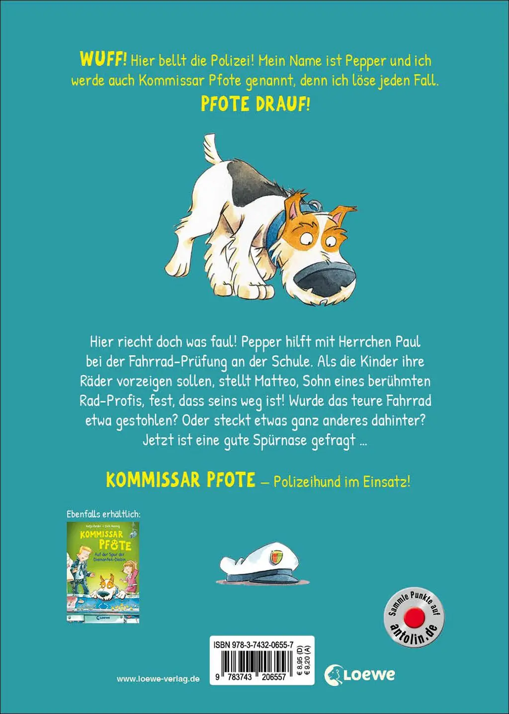 Rückseite: 9783743206557 | Kommissar Pfote (Band 3) - Schnüffel-Einsatz auf dem Schulhof | Reider