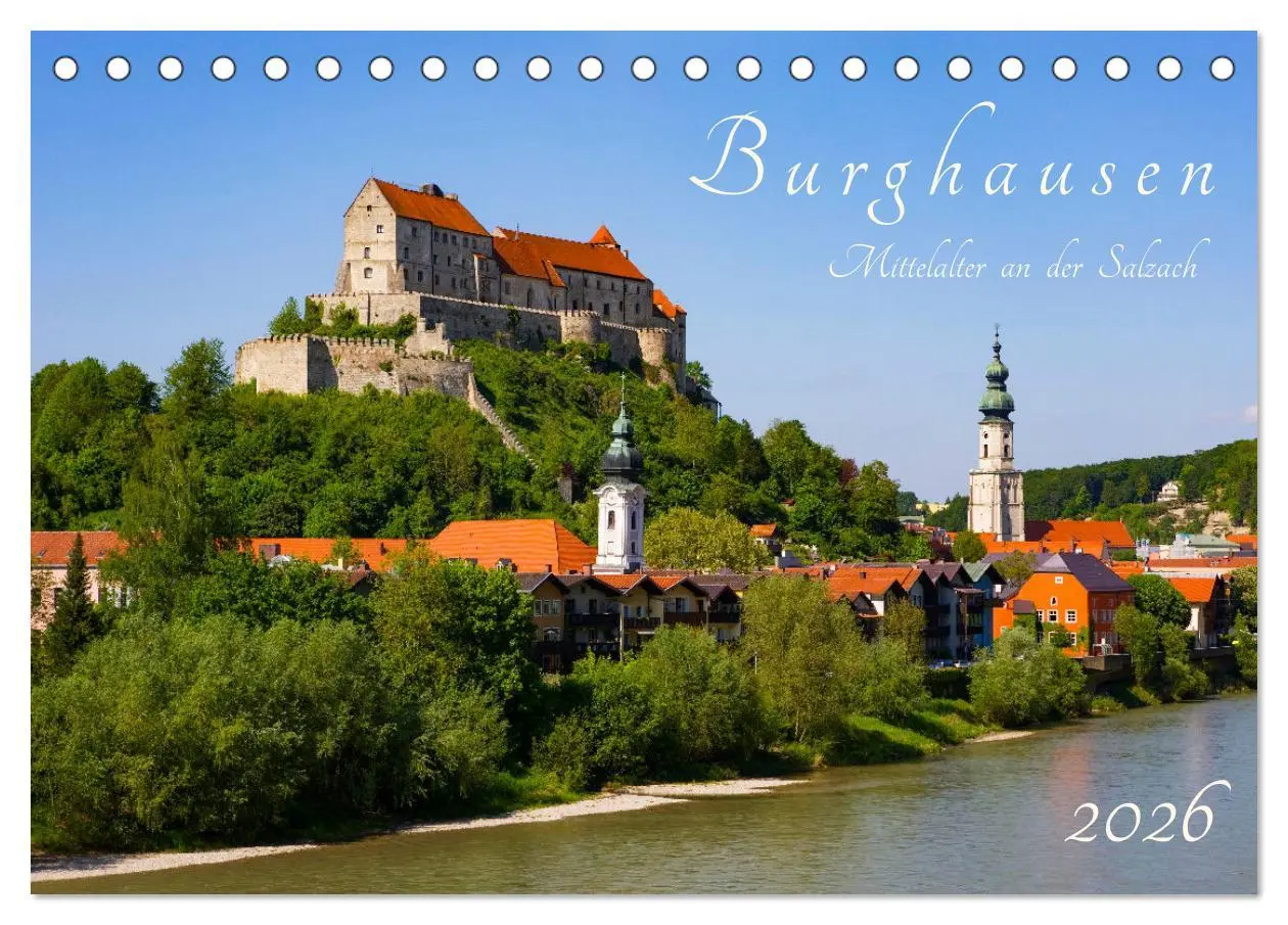 Cover: 9783457636657 | Burghausen - Mittelalter an der Salzach (Tischkalender 2026 DIN A5...