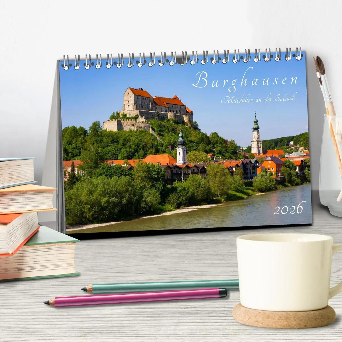 Bild: 9783457636657 | Burghausen - Mittelalter an der Salzach (Tischkalender 2026 DIN A5...