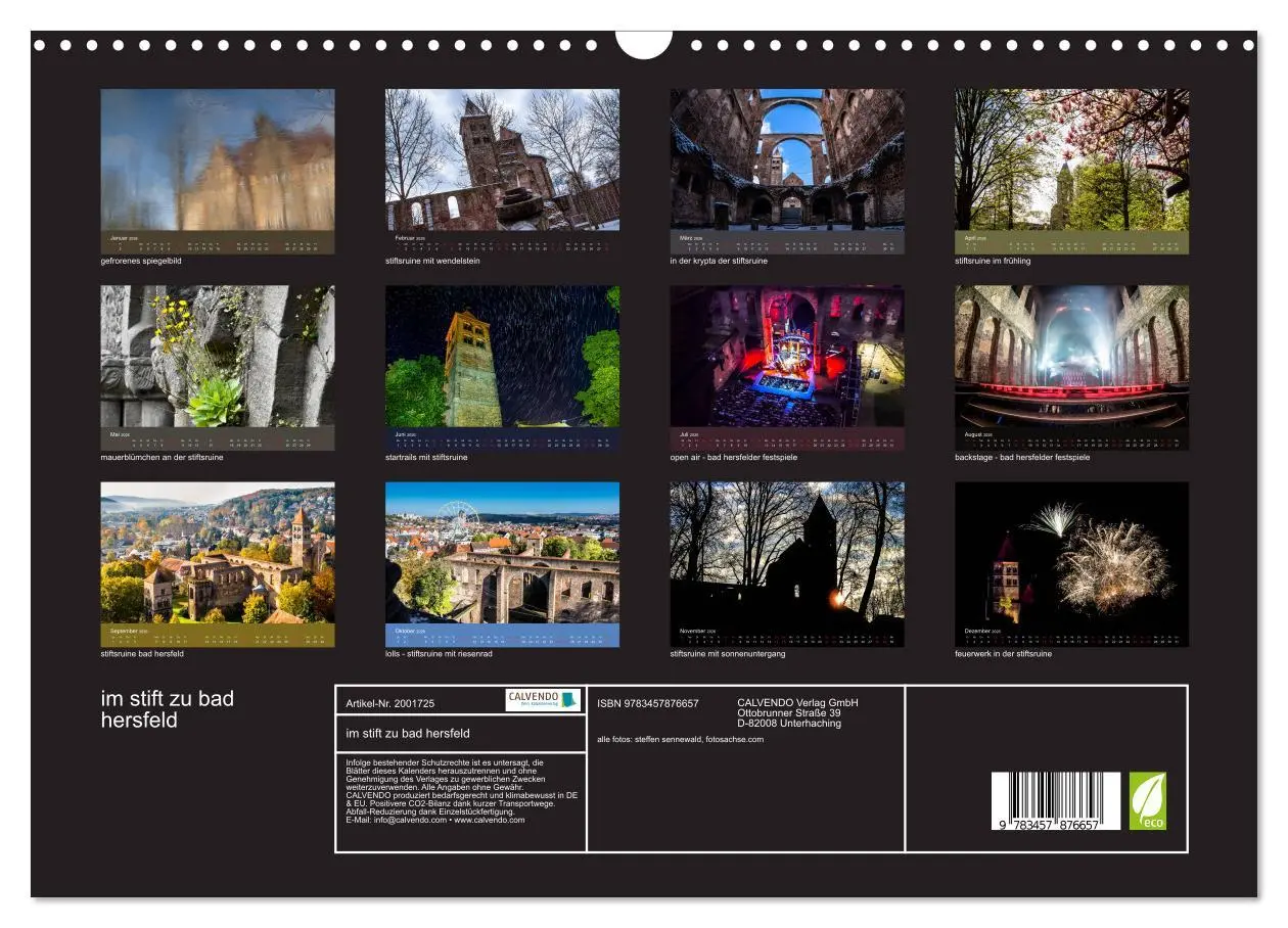 Bild: 9783457876657 | im stift zu bad hersfeld (Wandkalender 2026 DIN A3 quer), CALVENDO...