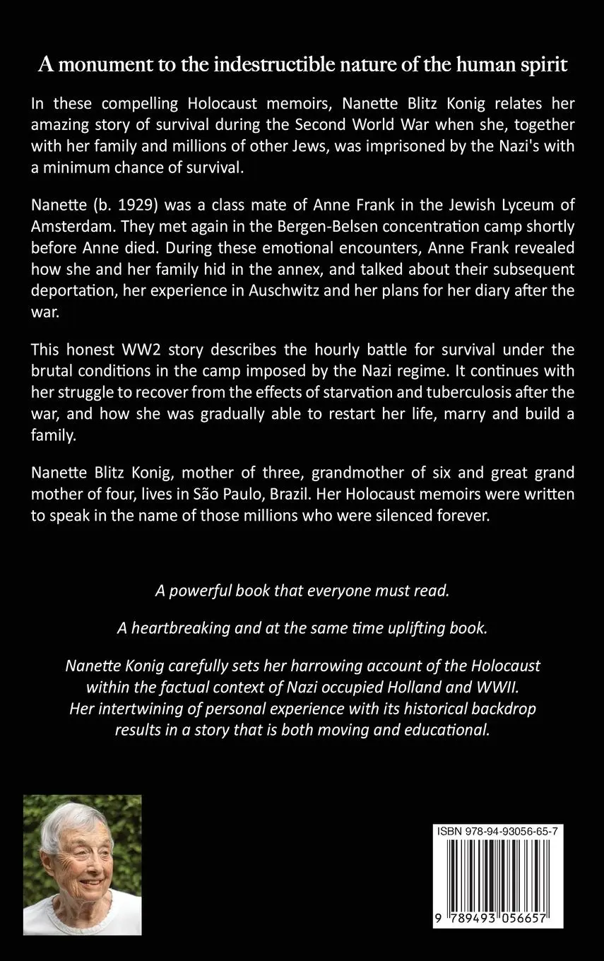 Rückseite: 9789493056657 | Holocaust Memoirs of a Bergen-Belsen Survivor &amp; Classmate of Anne...