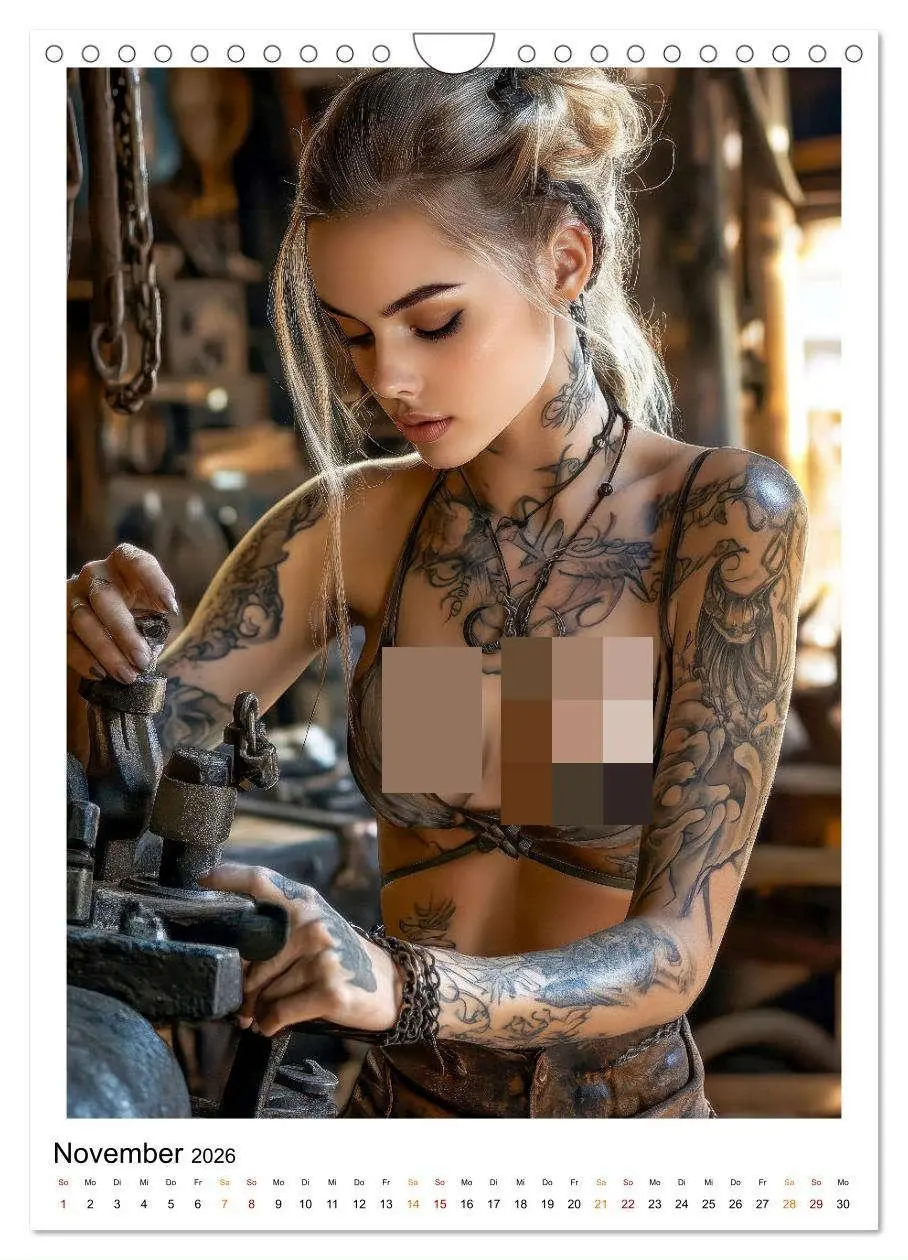 Bild: 9783457246757 | Tattoo Schönheiten - erotische Eleganz (Wandkalender 2026 DIN A4...