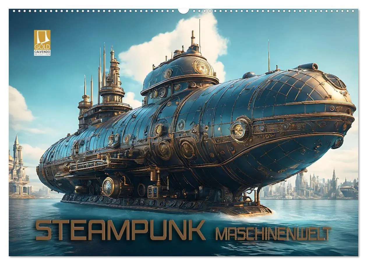 Cover: 9783457486757 | Steampunk Maschinenwelt (Wandkalender 2026 DIN A2 quer), CALVENDO...