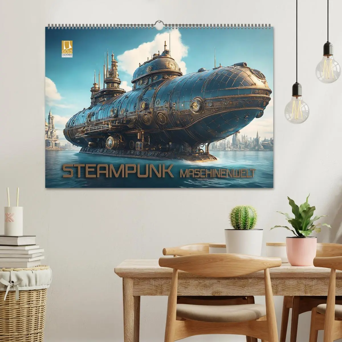 Bild: 9783457486757 | Steampunk Maschinenwelt (Wandkalender 2026 DIN A2 quer), CALVENDO...
