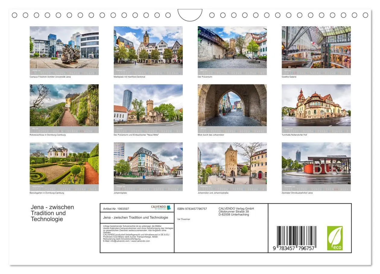 Bild: 9783457796757 | Jena - zwischen Tradition und Technologie (Wandkalender 2026 DIN A4...