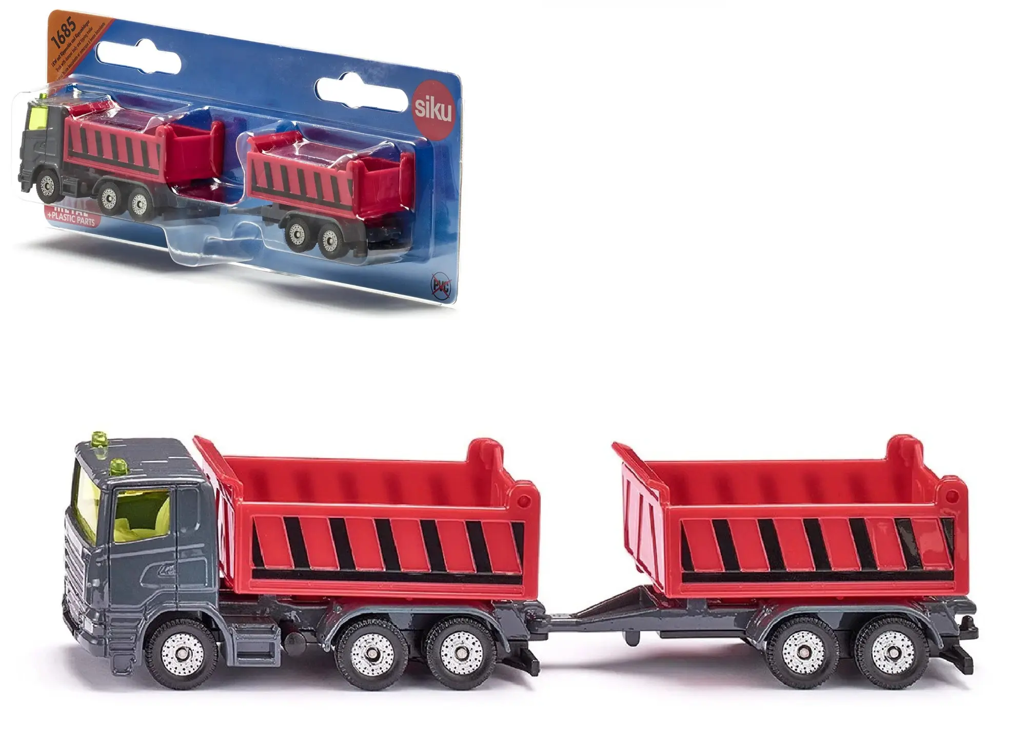 Cover: 4006874216857 | SIKU 1685 - LKW mit Kippmulde und Kippanhänger | Deutsch | 2024