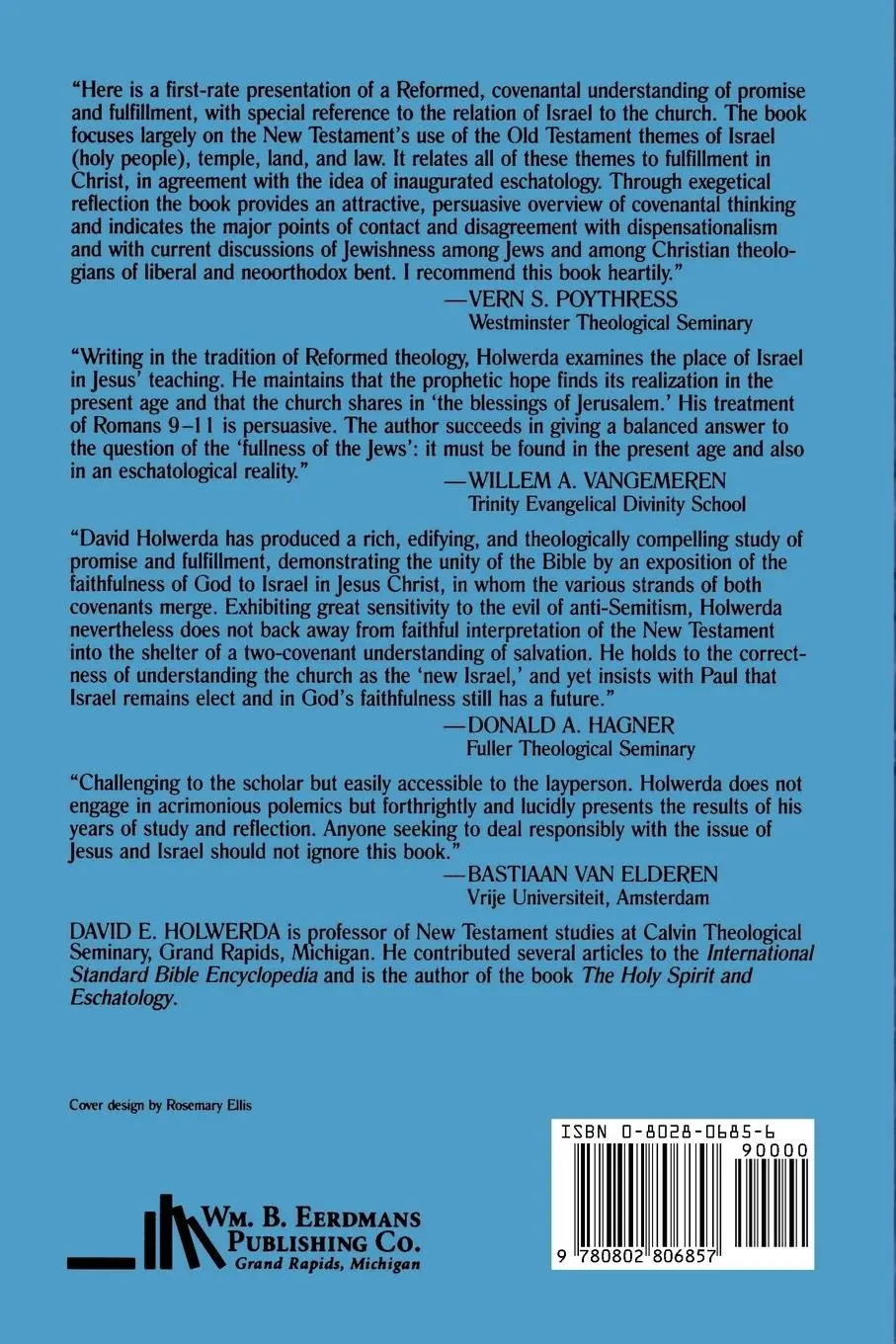 Rückseite: 9780802806857 | Jesus and Israel | One Covenant or Two? | David E. Holwerda | Buch