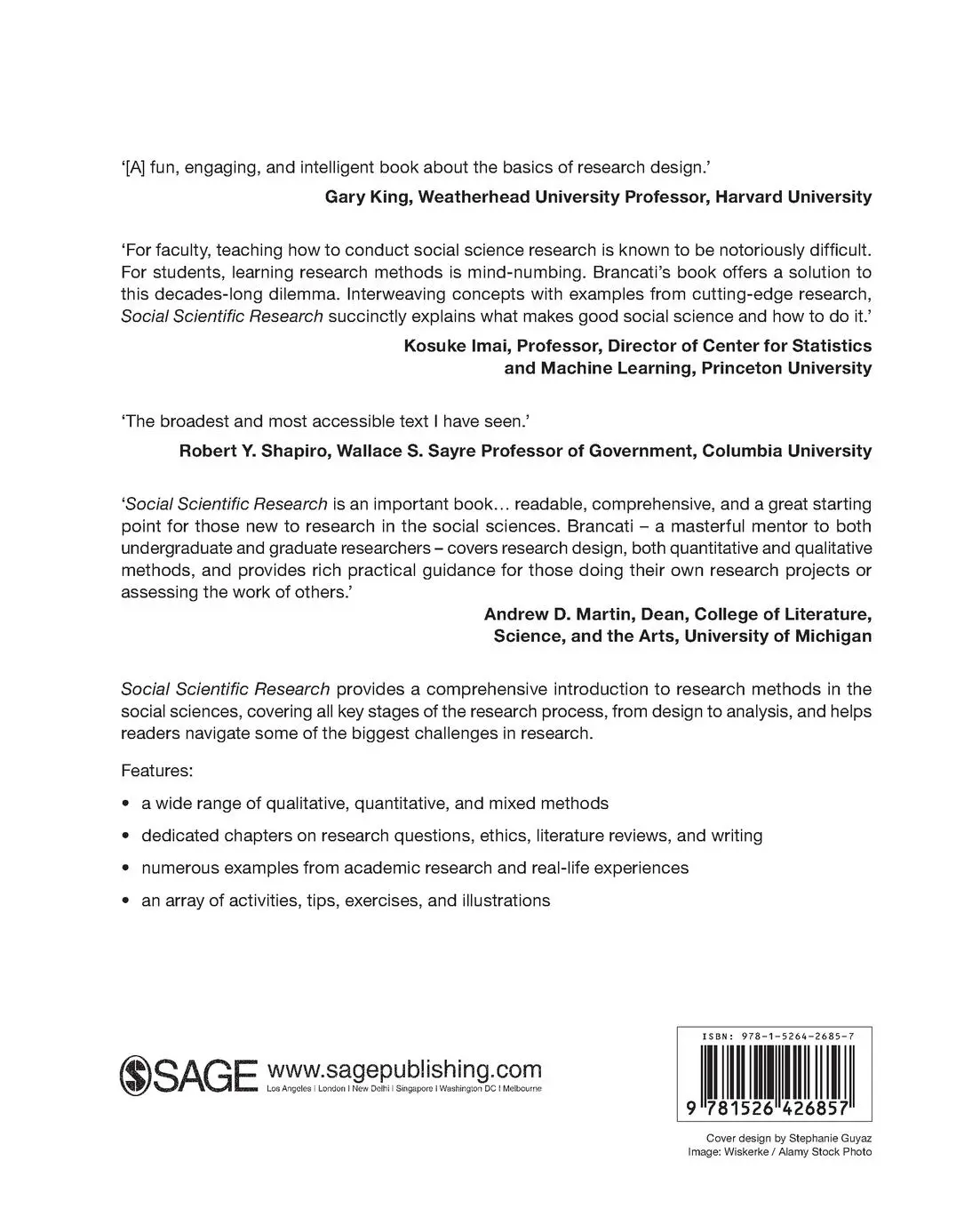 Rückseite: 9781526426857 | Social Scientific Research | Dawn Brancati | Taschenbuch | Englisch
