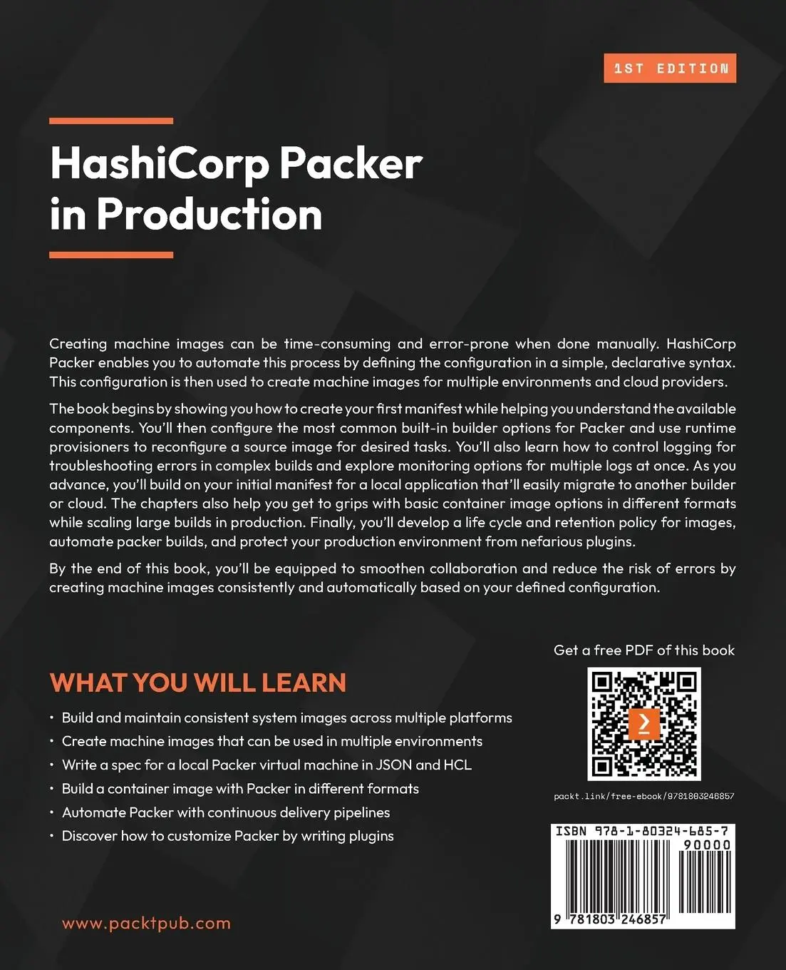 Rückseite: 9781803246857 | HashiCorp Packer in Production | John Boero | Taschenbuch | Englisch