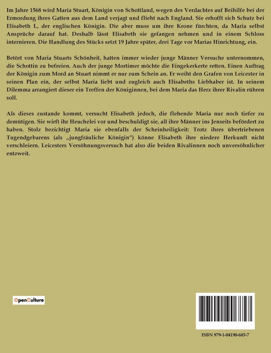 Rückseite: 9791041906857 | Maria Stuart | Friedrich Schiller | Taschenbuch | 140 S. | Deutsch