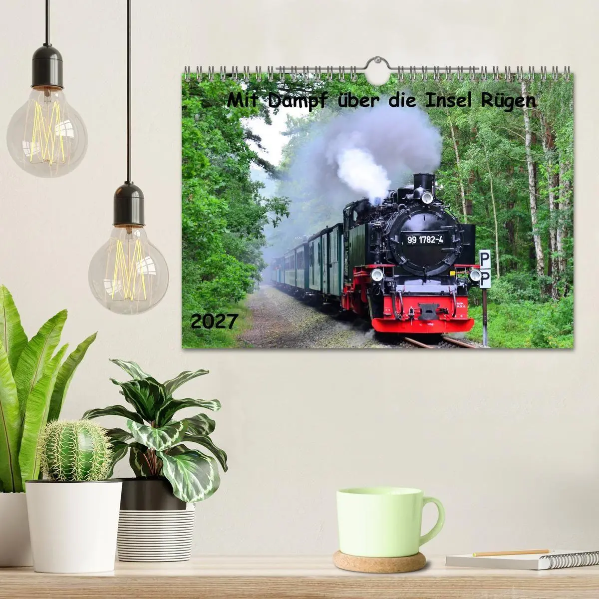 Bild: 9783569716957 | Mit Dampf über die Insel Rügen (Wandkalender 2027 DIN A4 quer),...