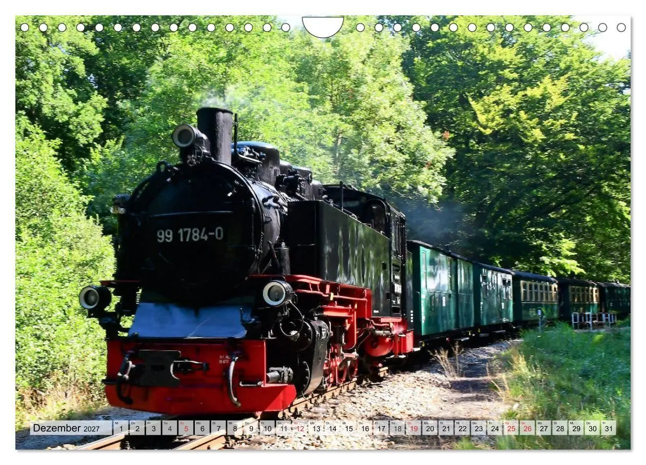 Bild: 9783569716957 | Mit Dampf über die Insel Rügen (Wandkalender 2027 DIN A4 quer),...