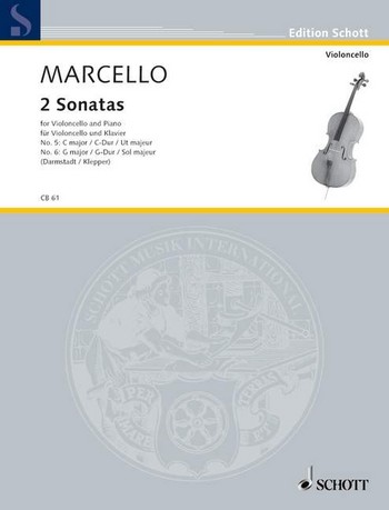 Cover: 9790001016957 | Sonaten(2) G/C | Benedetto Marcello | Buch | Schott Music