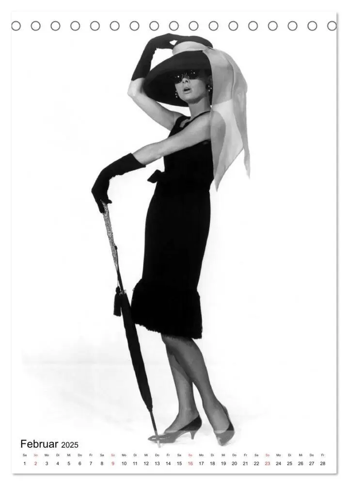 Bild: 9783457047057 | Hollywood-Diva - Audrey Hepburn (Tischkalender 2025 DIN A5 hoch),...