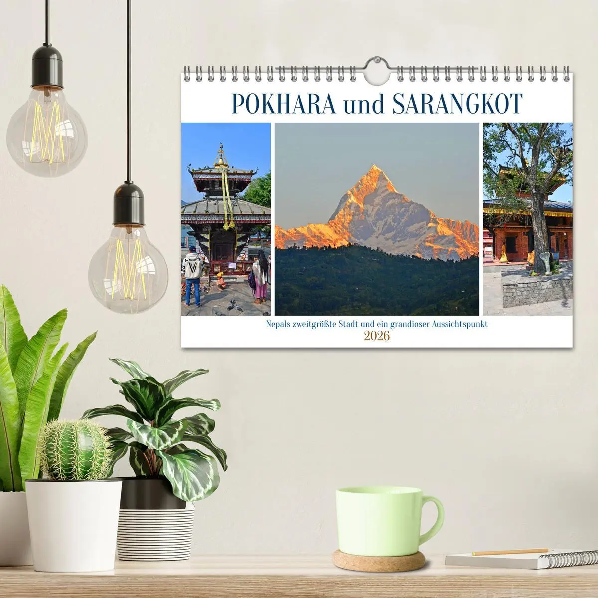 Bild: 9783457357057 | POKHARA und SARANGKOT (Wandkalender 2026 DIN A4 quer), CALVENDO...