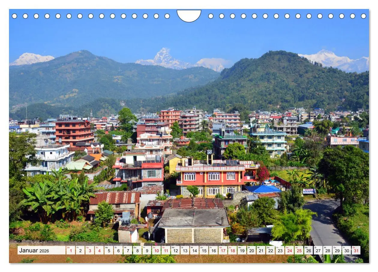 Bild: 9783457357057 | POKHARA und SARANGKOT (Wandkalender 2026 DIN A4 quer), CALVENDO...