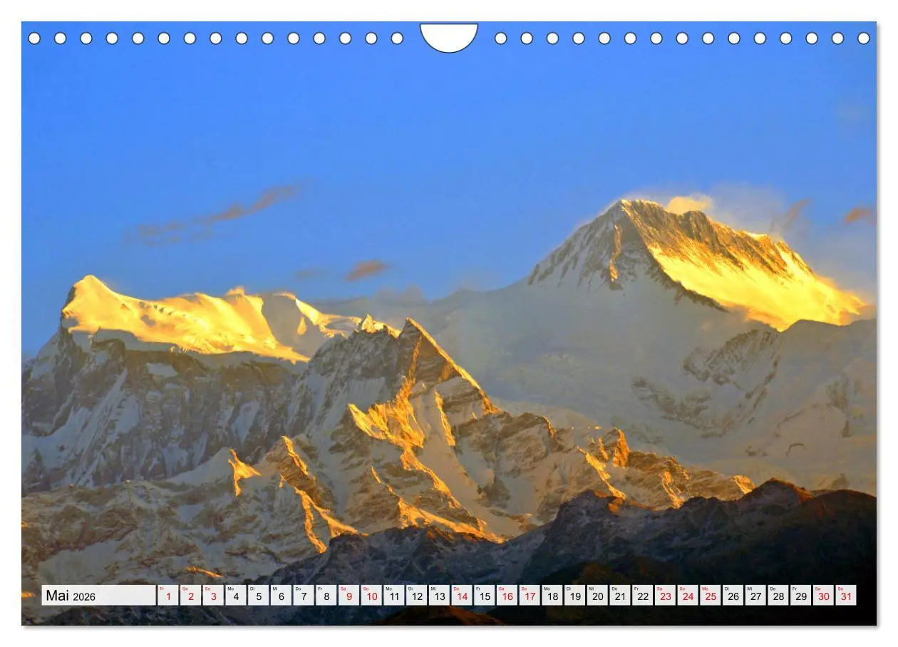 Bild: 9783457357057 | POKHARA und SARANGKOT (Wandkalender 2026 DIN A4 quer), CALVENDO...