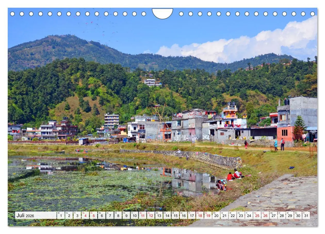Bild: 9783457357057 | POKHARA und SARANGKOT (Wandkalender 2026 DIN A4 quer), CALVENDO...