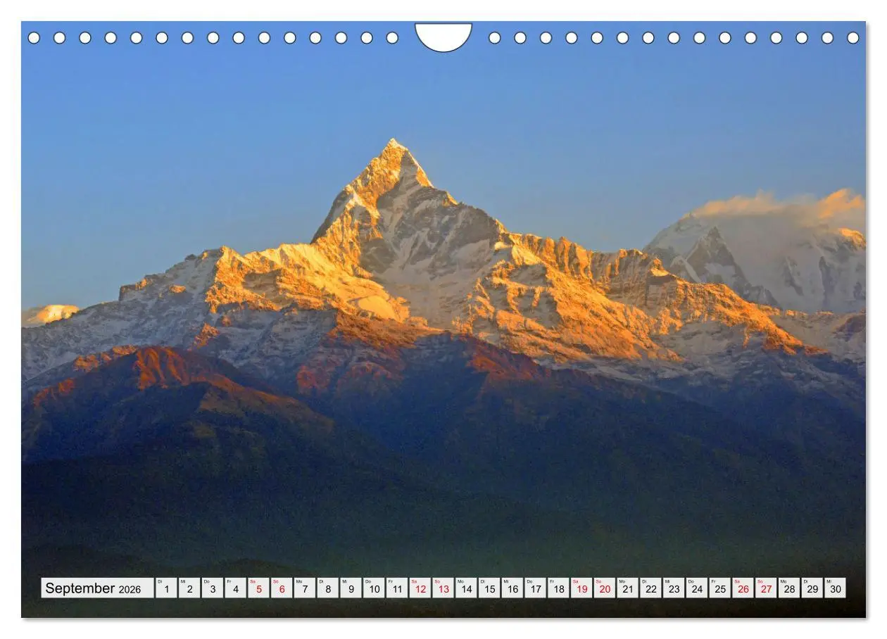 Bild: 9783457357057 | POKHARA und SARANGKOT (Wandkalender 2026 DIN A4 quer), CALVENDO...