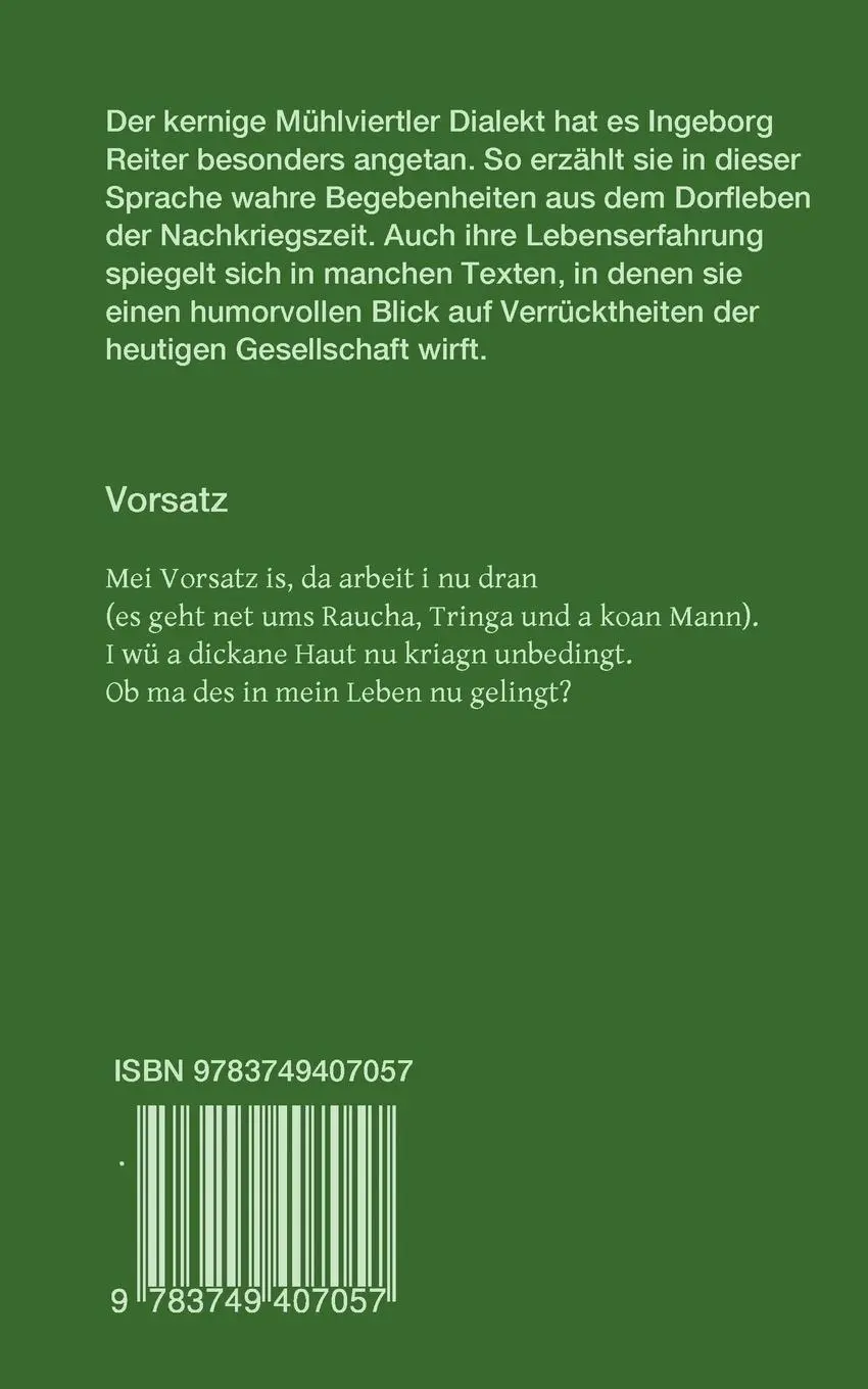 Rückseite: 9783749407057 | S'Gredad auf der Gred | Ingeborg Reiter | Taschenbuch | 84 S. | 2019
