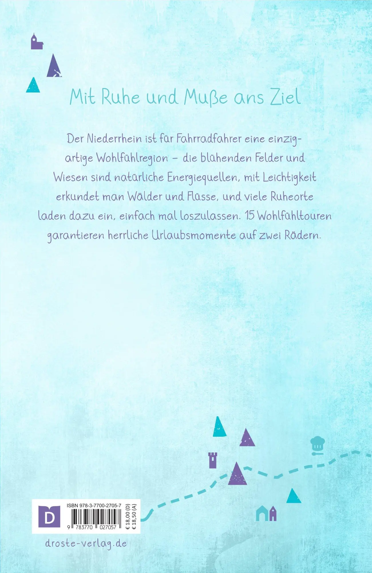 Rückseite: 9783770027057 | Niederrhein. Radeln für die Seele | Wohlfühltouren | Claßen | Buch