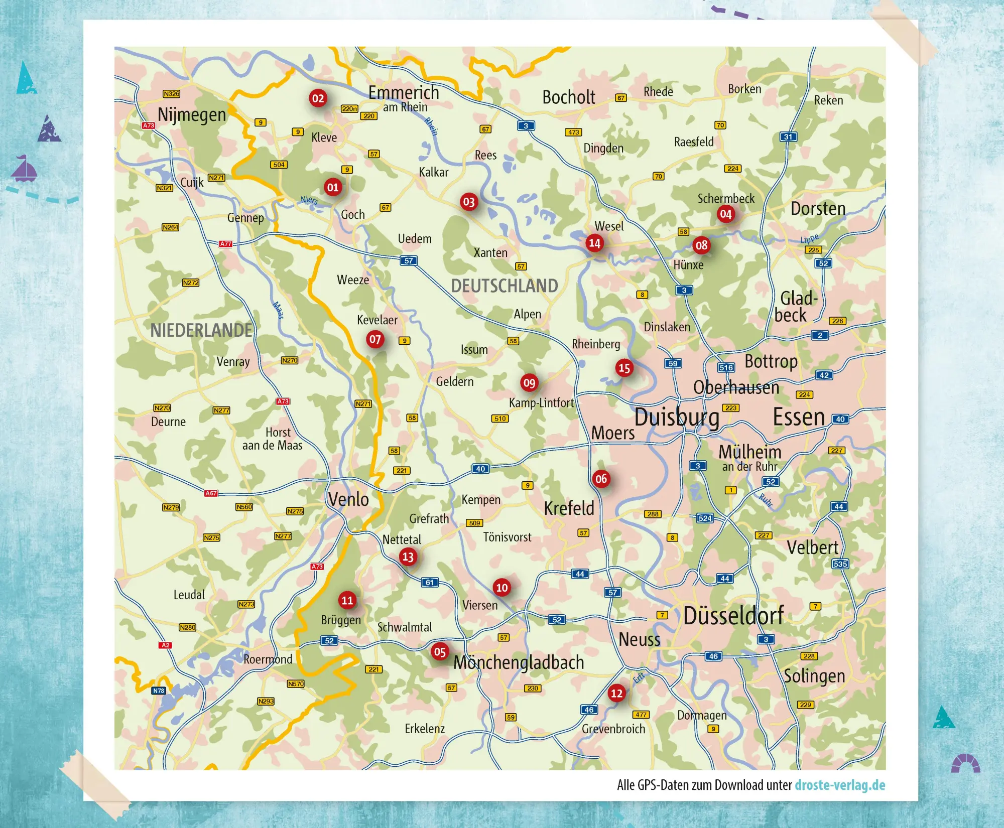 Bild: 9783770027057 | Niederrhein. Radeln für die Seele | Wohlfühltouren | Claßen | Buch