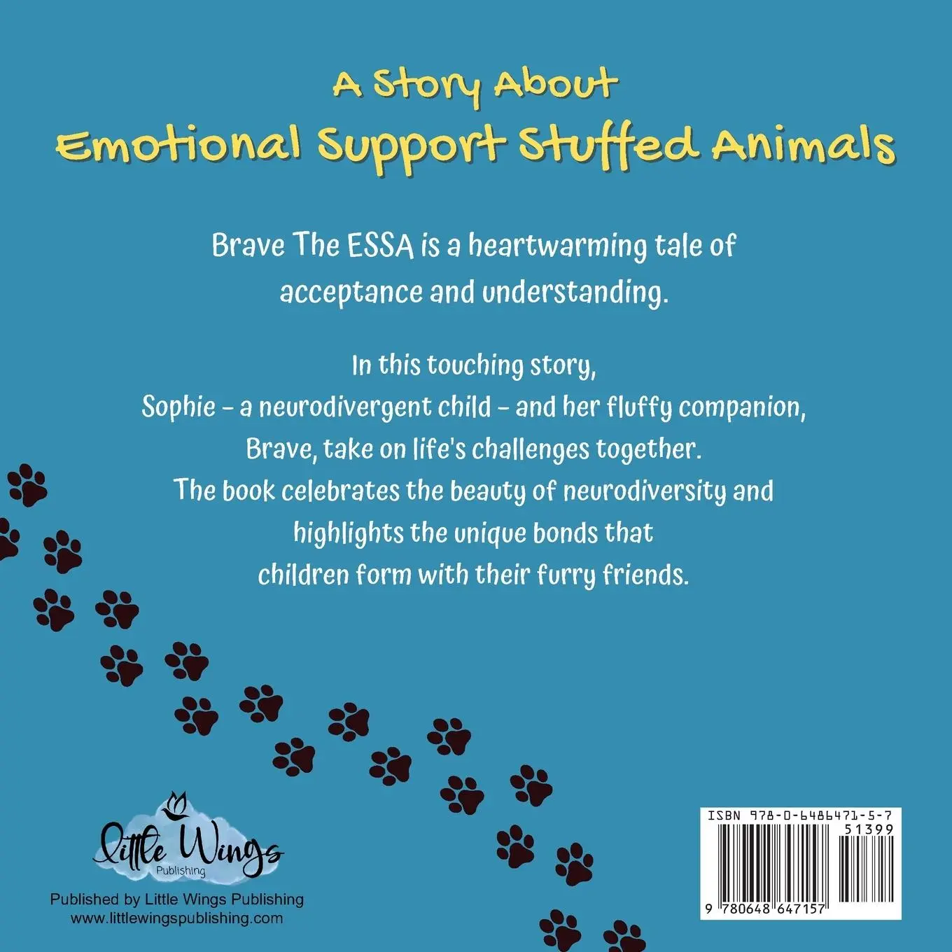 Rückseite: 9780648647157 | Brave The ESSA | A Story About An Emotional Support Stuffed Animal