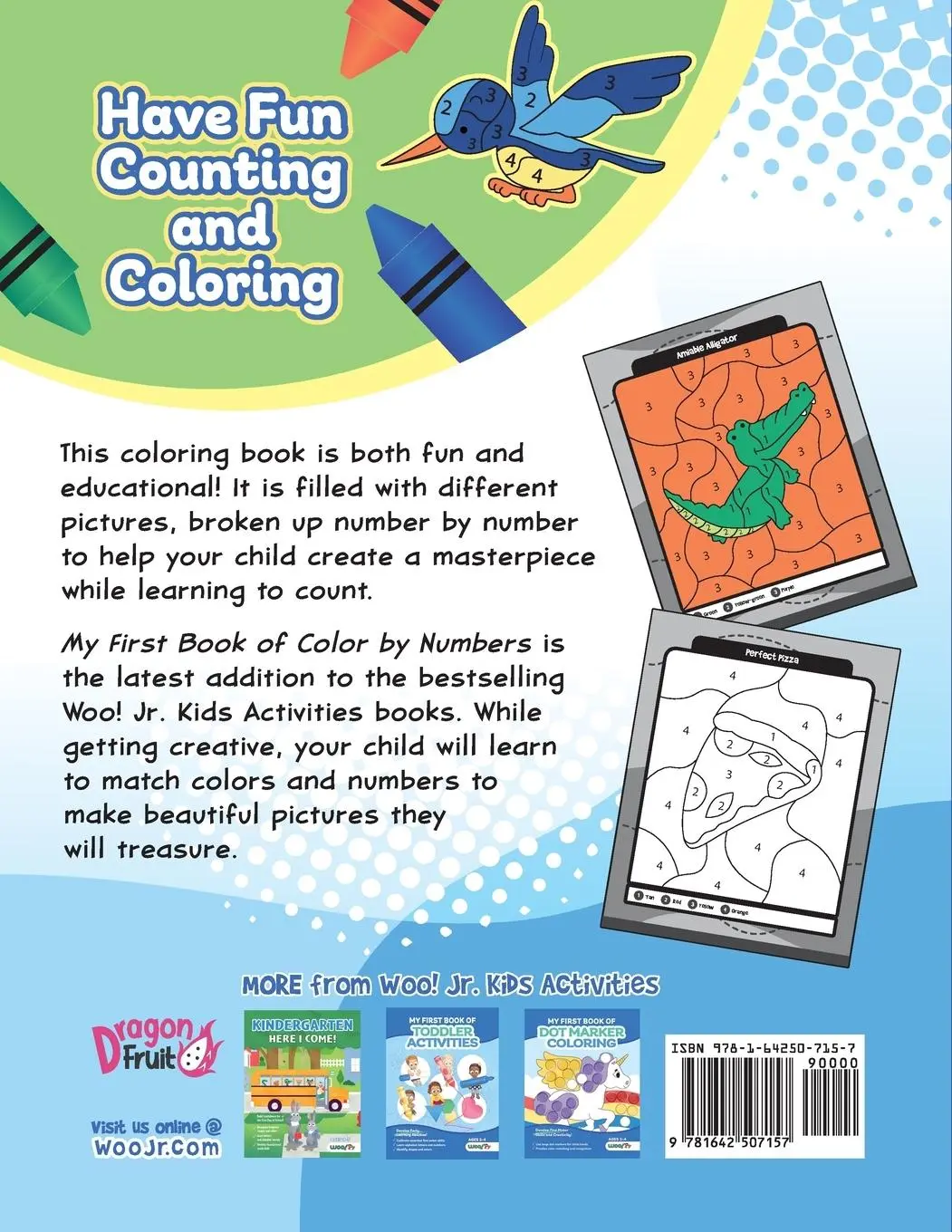 Rückseite: 9781642507157 | My First Book of Color by Numbers | Woo! Jr. Kids Activities | Buch