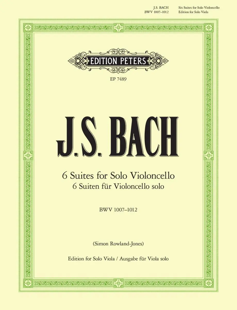 Cover: 9781901507157 | Suiten für Violoncello solo BWV 1007-1012 -Übertragung für Viola solo-