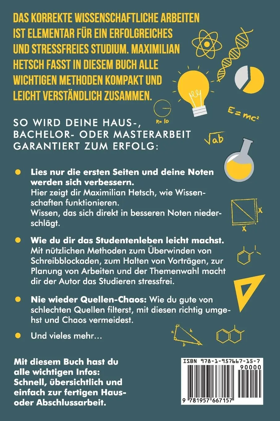 Rückseite: 9781957667157 | Korrektes wissenschaftliches Arbeiten - Bestnoten erzielen ohne Stress