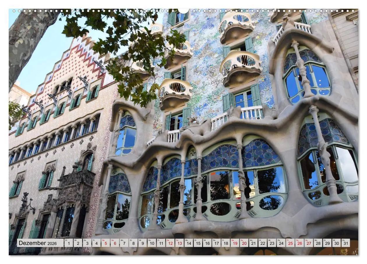 Bild: 9783457417157 | Ein bisschen GAUDI in Barcelona (hochwertiger Premium Wandkalender...