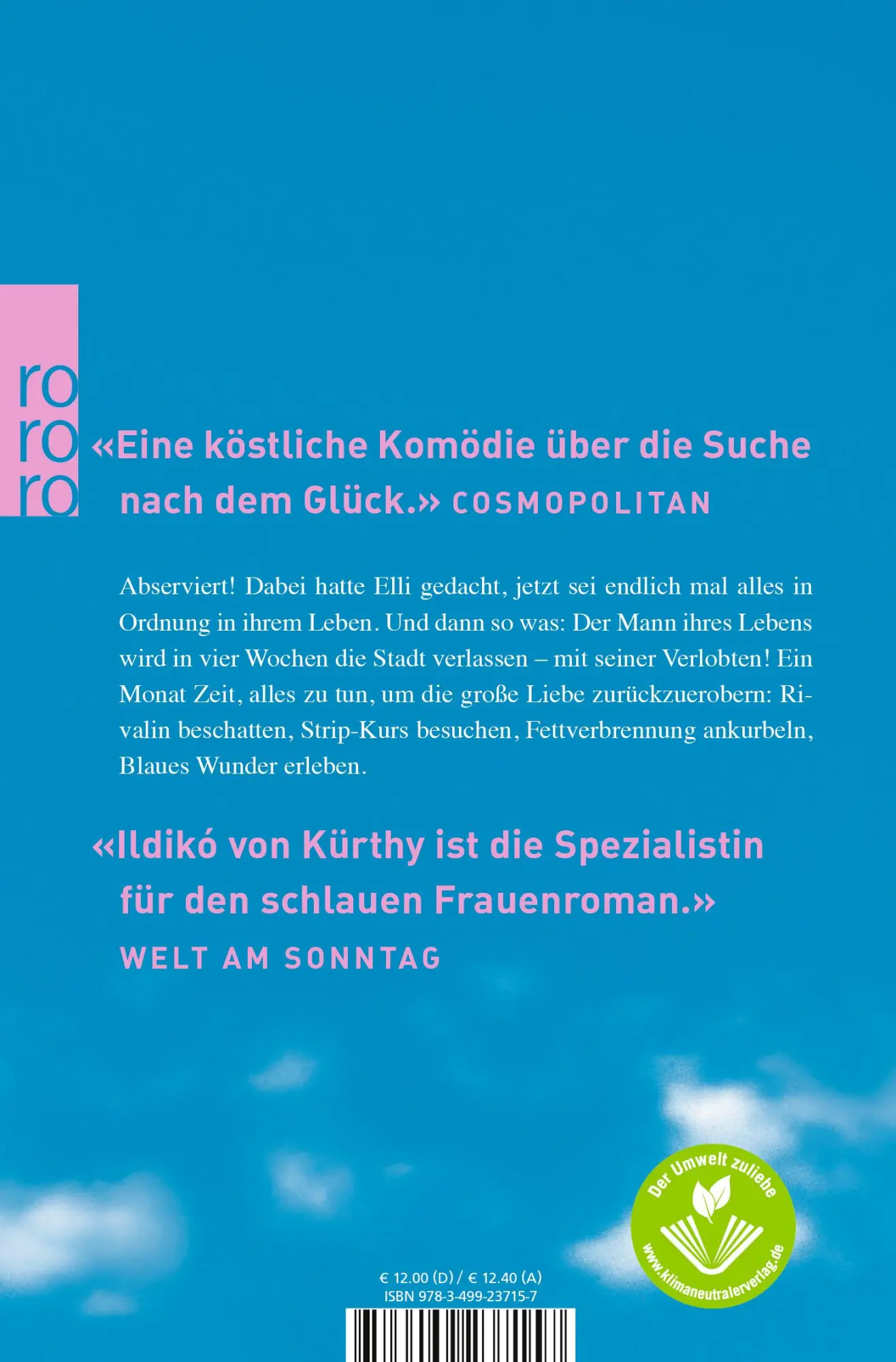 Rückseite: 9783499237157 | Blaue Wunder | Ildiko von Kürthy | Taschenbuch | 252 S. | Deutsch