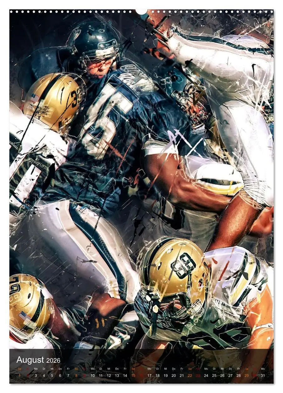 Bild: 9783516367157 | American Football - einfach faszinierend (Wandkalender 2026 DIN A2...