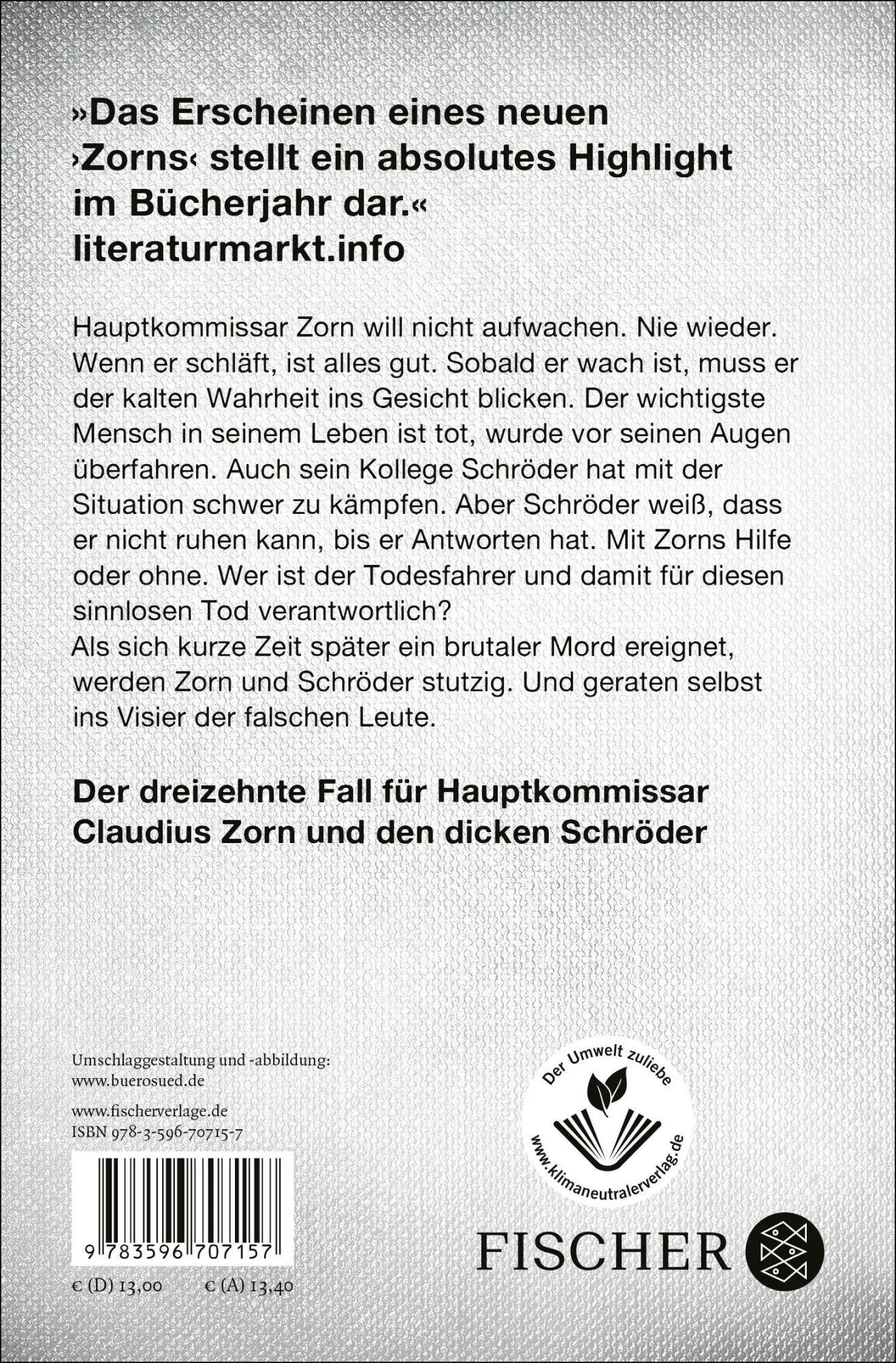 Rückseite: 9783596707157 | Zorn - Schwarze Tage | Stephan Ludwig | Taschenbuch | Zorn | 368 S.