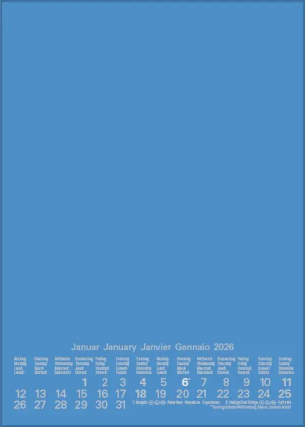 Bild: 9783731887157 | Foto-Malen-Basteln Bastelkalender A5 blau 2026 | Verlag Korsch | 14 S.