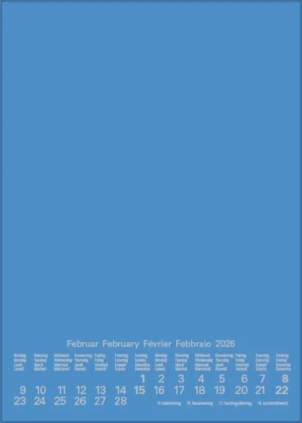 Bild: 9783731887157 | Foto-Malen-Basteln Bastelkalender A5 blau 2026 | Verlag Korsch | 14 S.