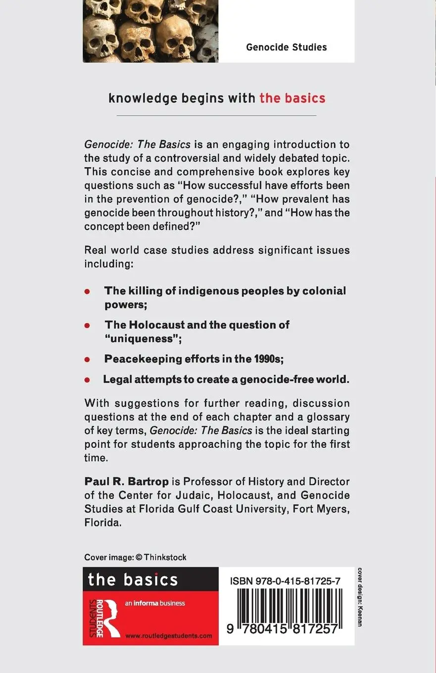 Rückseite: 9780415817257 | Genocide: The Basics | Paul Bartrop | Taschenbuch | Englisch | 2014