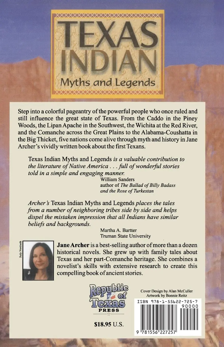 Rückseite: 9781556227257 | Texas Indian Myths &amp; Legends | Jane Arcger | Taschenbuch | Englisch