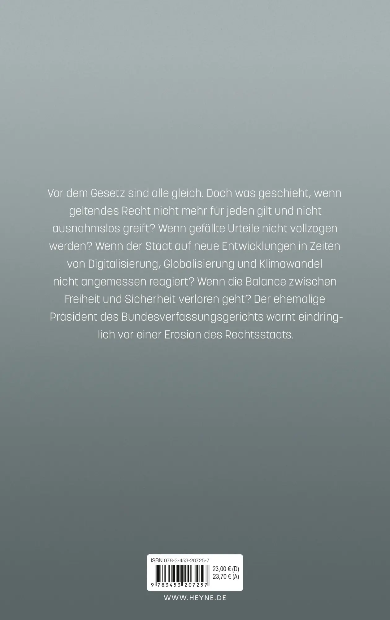 Bild: 9783453207257 | Die Warnung | Hans-Jürgen Papier | Buch | 272 S. | Deutsch | 2019