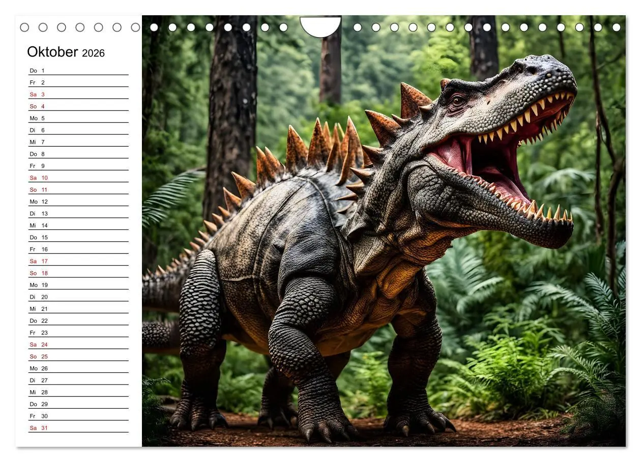 Bild: 9783457267257 | Urzeit erwacht - Ein Jahr mit den Dinosauriern (Wandkalender 2026...