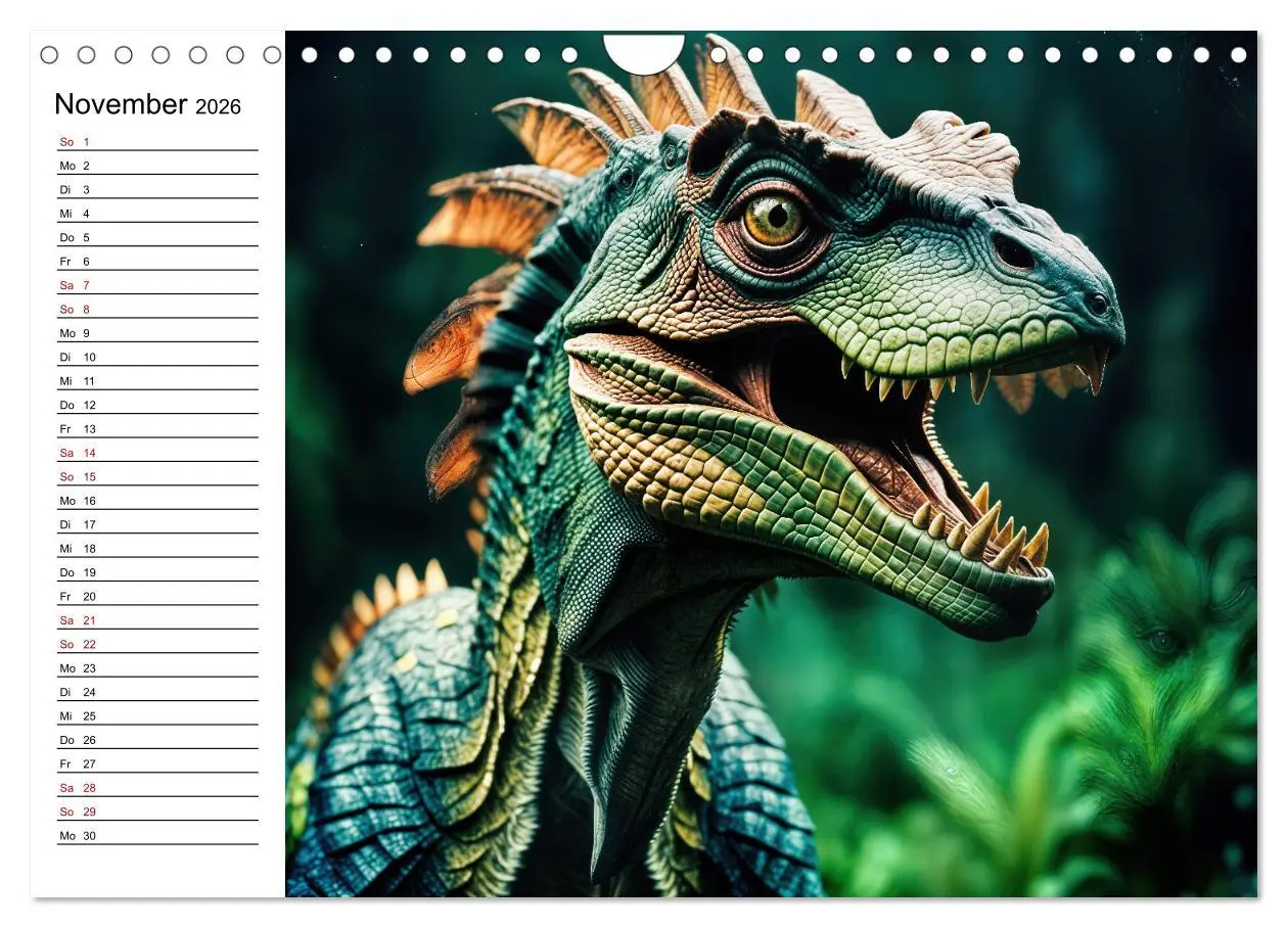 Bild: 9783457267257 | Urzeit erwacht - Ein Jahr mit den Dinosauriern (Wandkalender 2026...