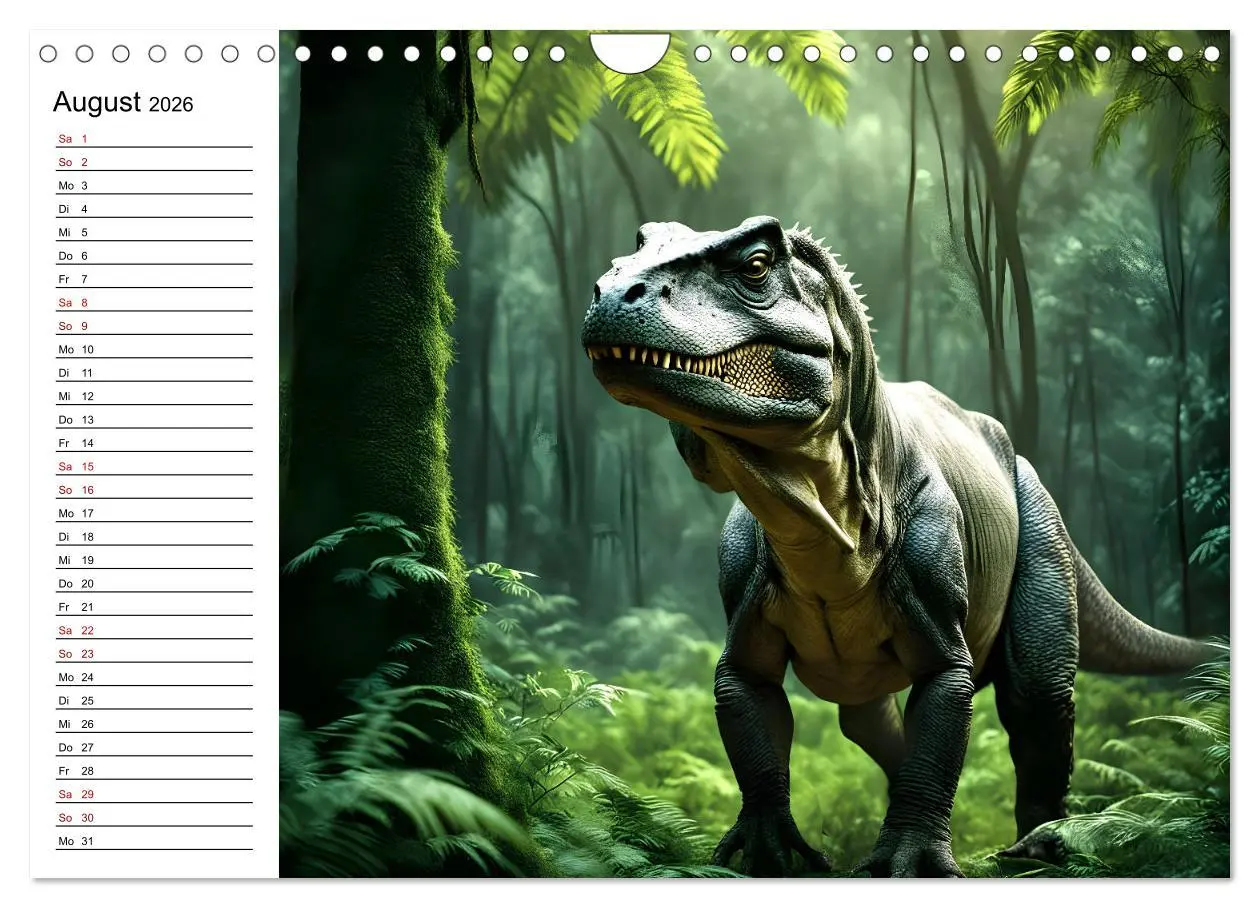Bild: 9783457267257 | Urzeit erwacht - Ein Jahr mit den Dinosauriern (Wandkalender 2026...