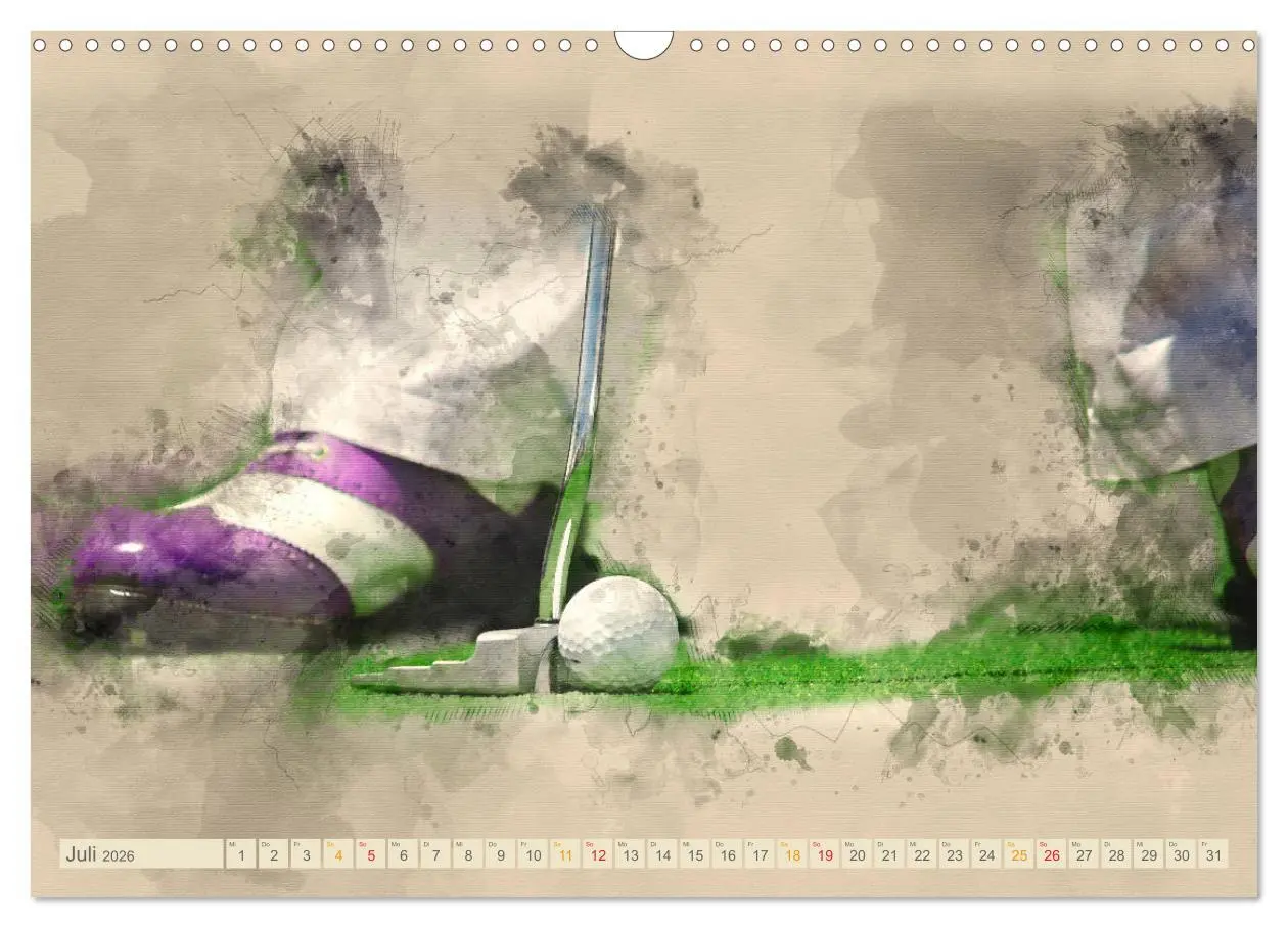 Bild: 9783457887257 | Ich liebe Golf (Wandkalender 2026 DIN A3 quer), CALVENDO...