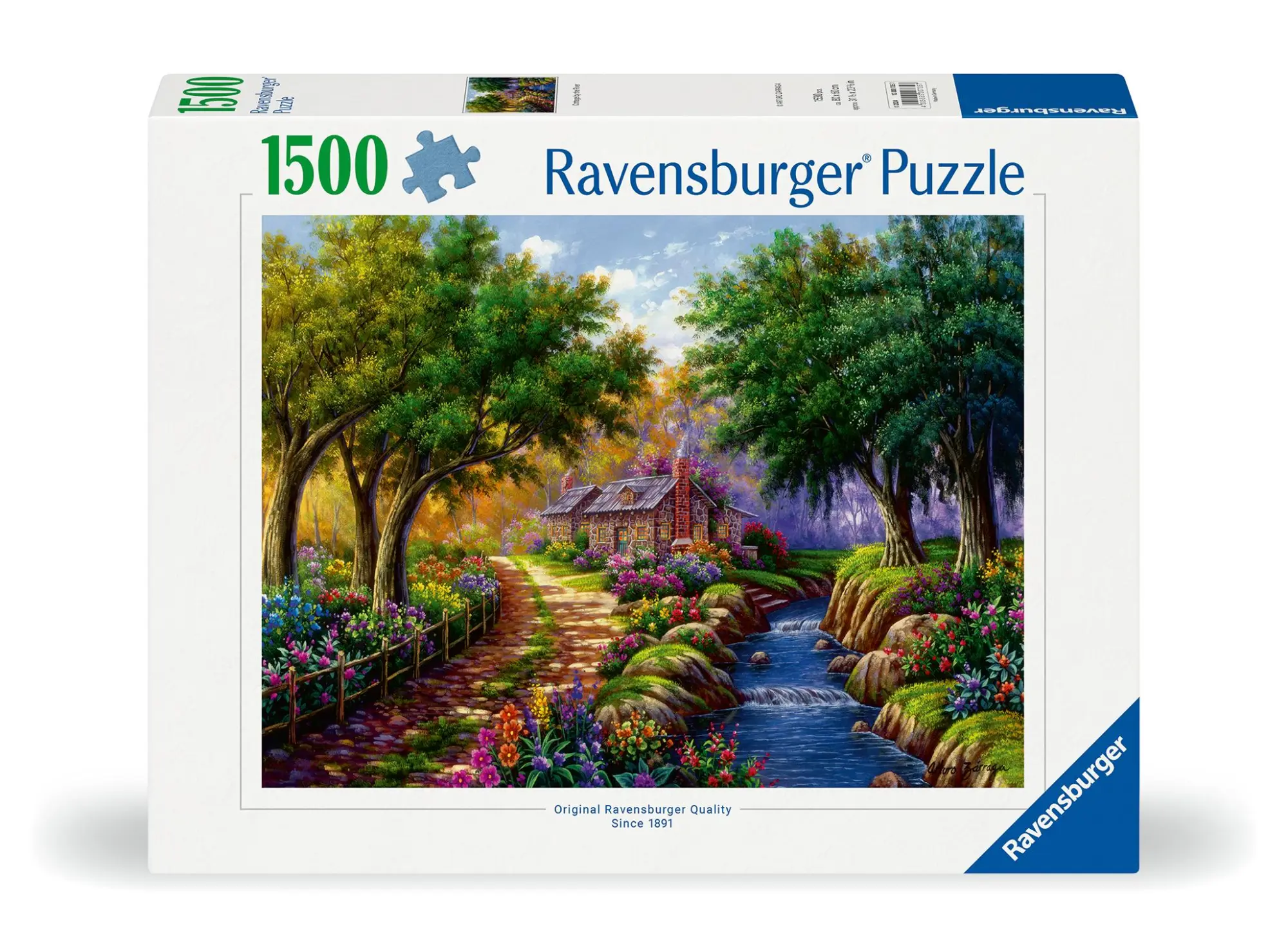 Cover: 4005555007357 | Erwachsenenpuzzle 1500 Teile - Cottage am Fluß | Spiel | 12000735