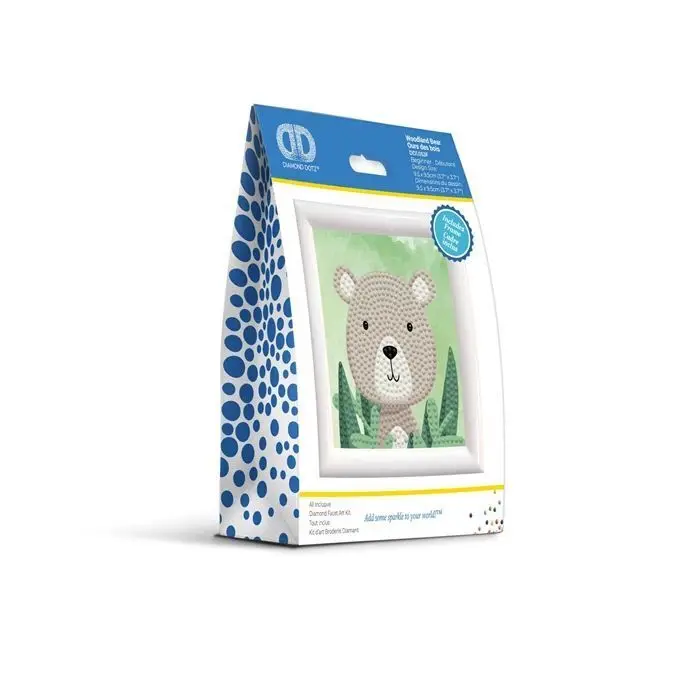 Bild: 4895225927357 | DIAMOND DOTZ - Diamond Painting Mini Wald Bär | Kit (Bastelset) | 2025
