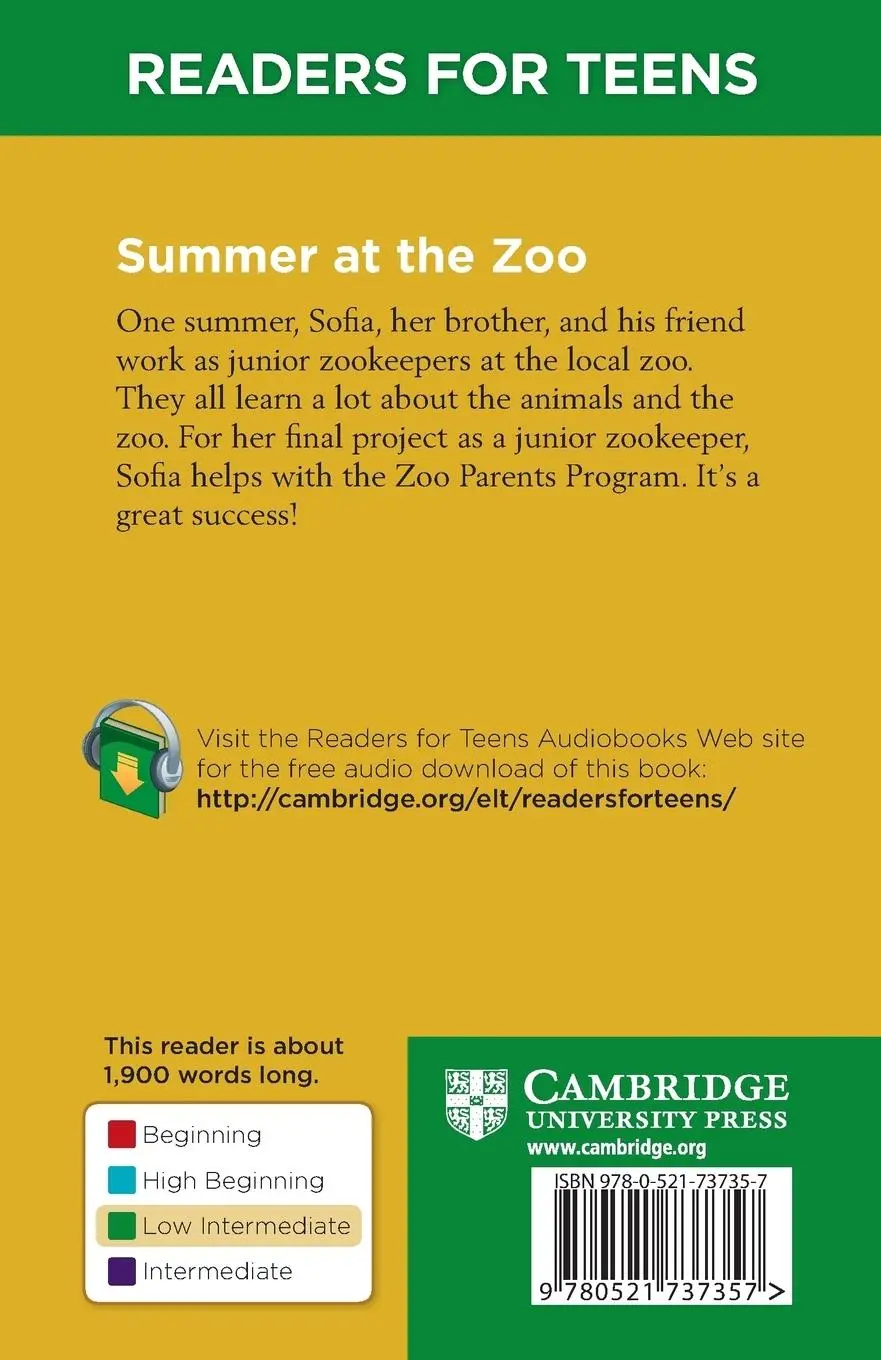 Rückseite: 9780521737357 | Summer at the Zoo | Marcia Wuest | Taschenbuch | Englisch | 2009