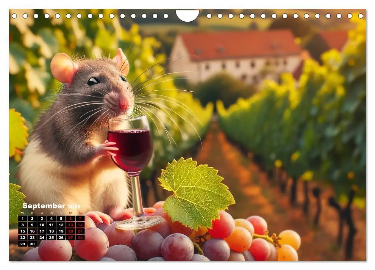 Bild: 9783383837357 | Lustige Ratten (Wandkalender 2025 DIN A4 quer), CALVENDO...