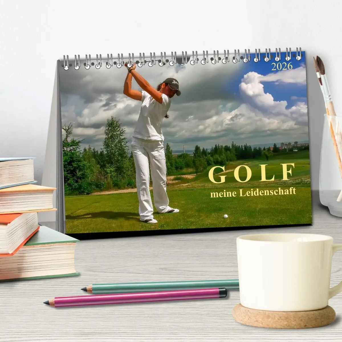 Bild: 9783516037357 | Golf - meine Leidenschaft (Tischkalender 2026 DIN A5 quer),...